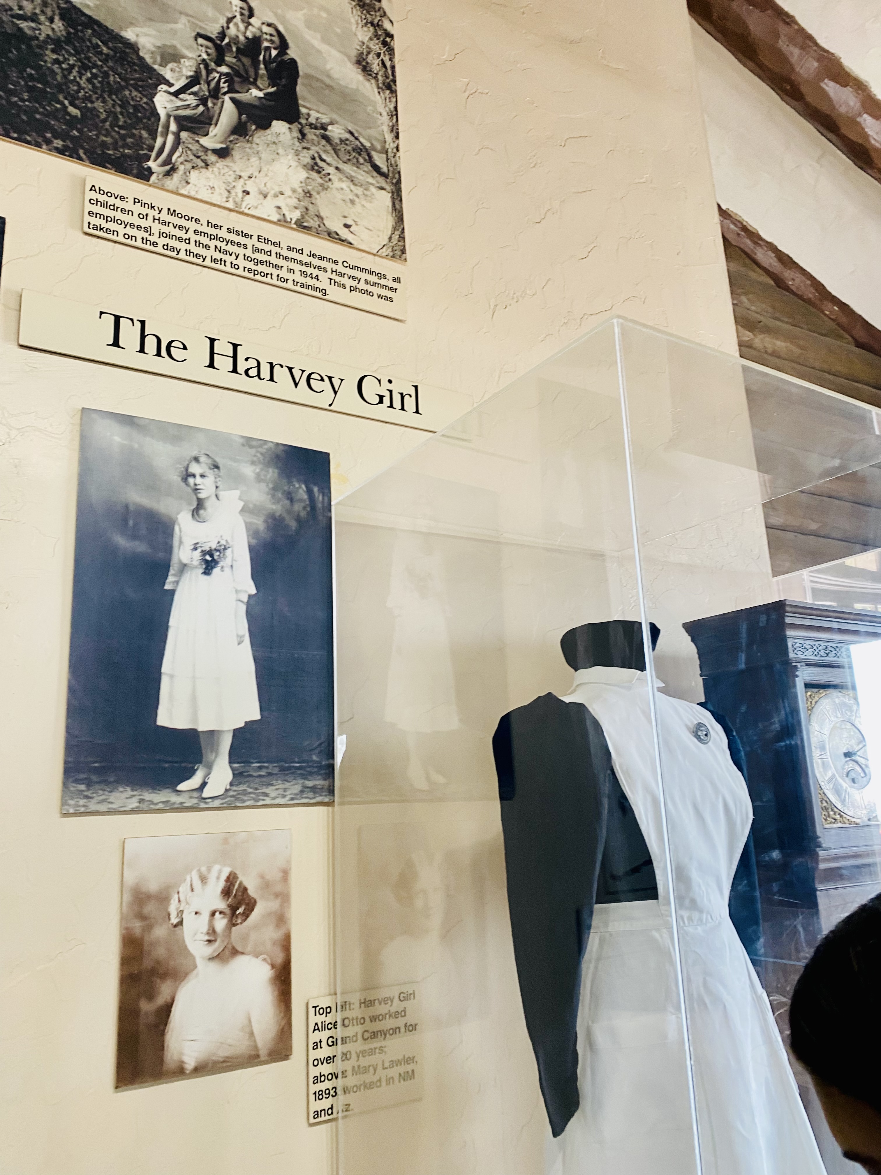 The Harvey girl display at bright angel lounge